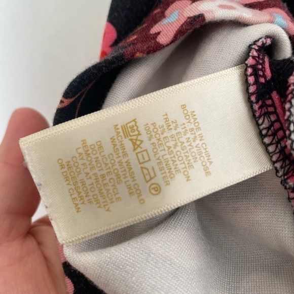 Kate Spade Toddler Designer Dress Floral Button Snap Baby 140/10Y - Picture 6 of 8